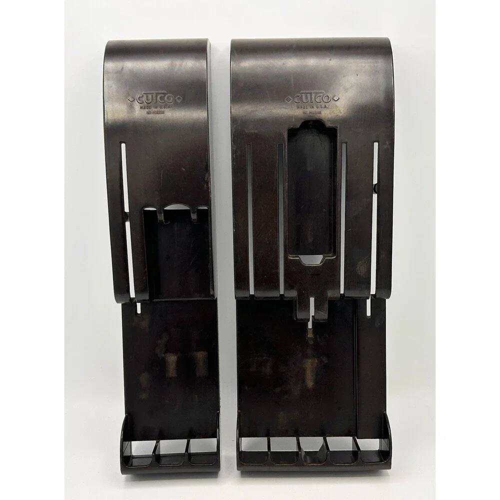 Vintage 50’s Series 2 Cutco Knife Holders Brown Bakelite 15.5” Set Of 2